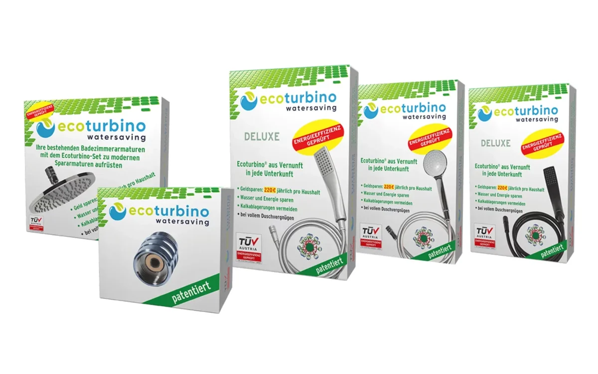 shower water saving | ecoturbino shower adapter