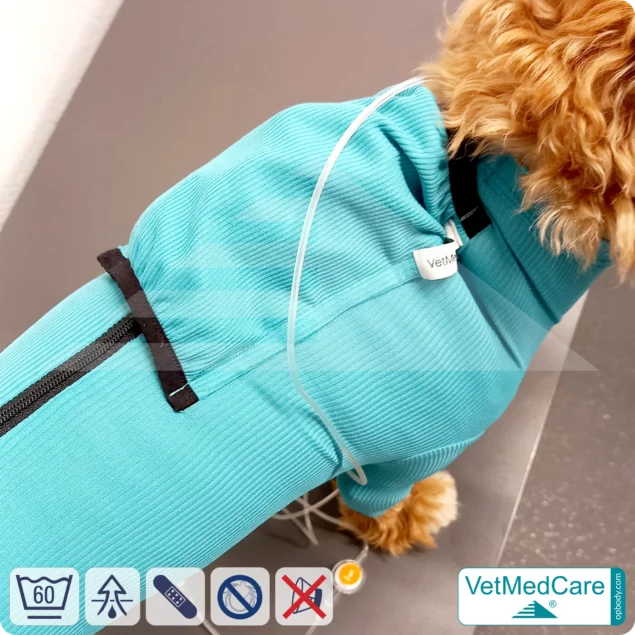 Hund System Body mit Beinen + Reißverschluss + Zusatzfunktion | Hund Body - Ganzkörperbody mit 4 Beinen | VetMedCare®